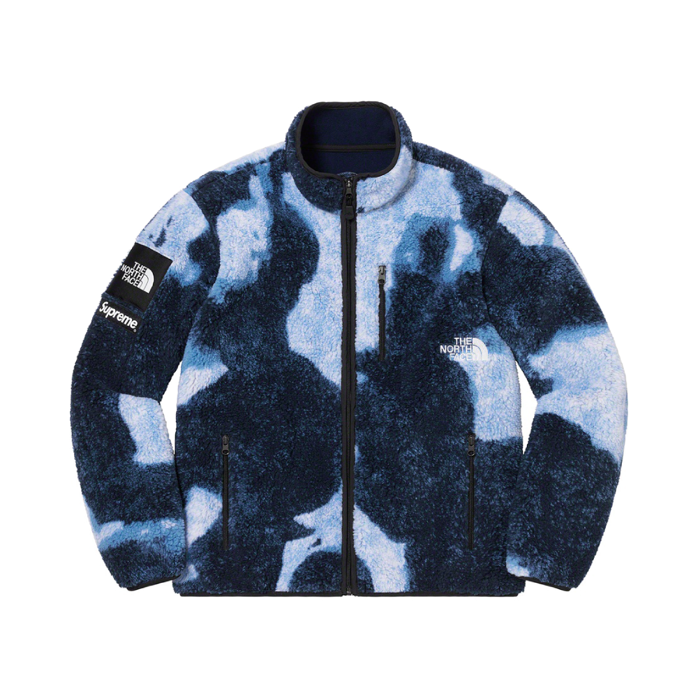 silk embroidered bomber jacket Tek - EllisonbronzeShops - SUPREME X THE NORTH  FACE BLEACHED DENIM PRINT NUPTSE JACKET Tek INDIGO FW2